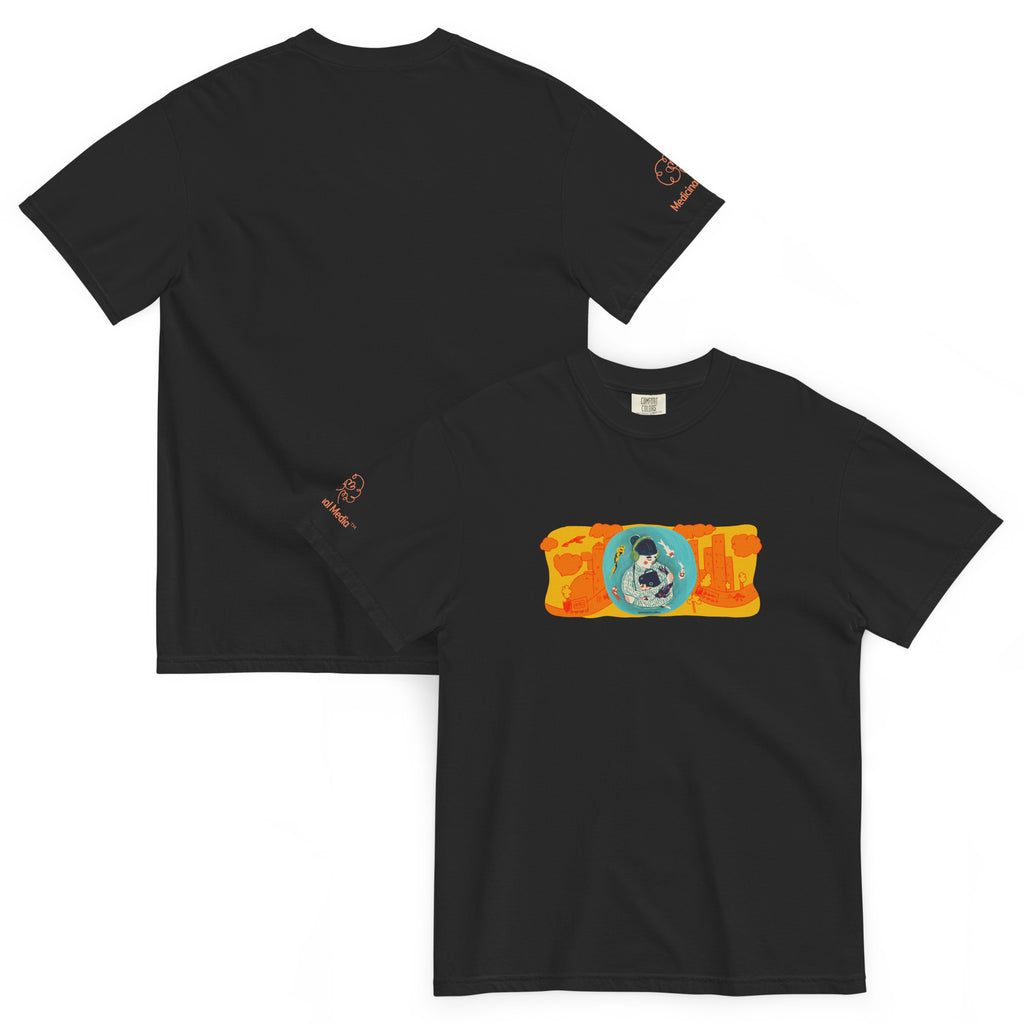 "Sensory Balance" - Unisex garment-dyed heavyweight t-shirt