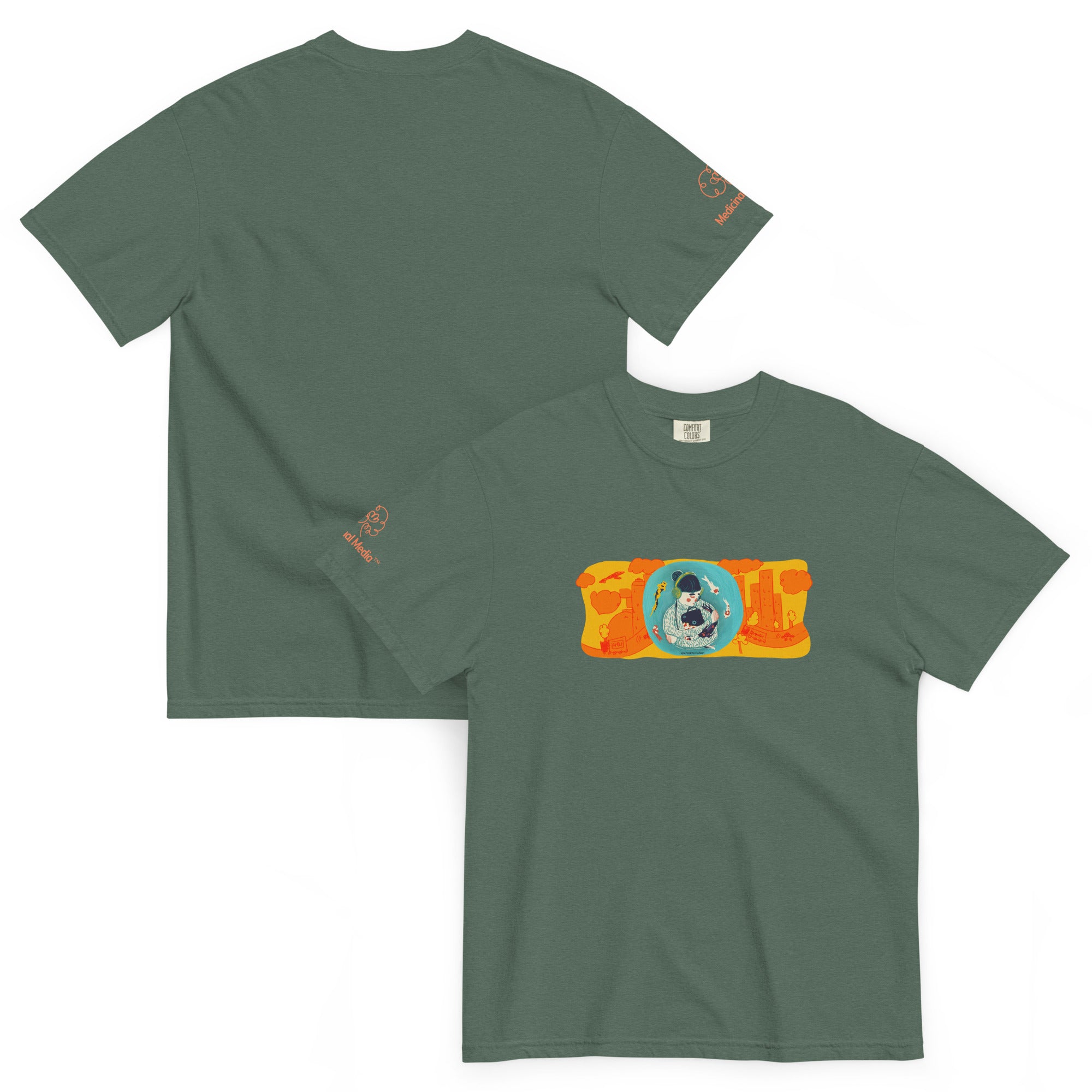 "Sensory Balance" - Unisex garment-dyed heavyweight t-shirt
