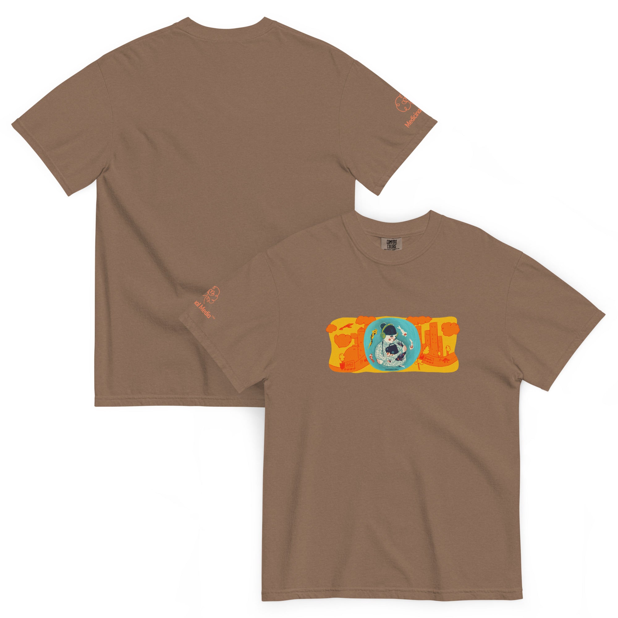 "Sensory Balance" - Unisex garment-dyed heavyweight t-shirt