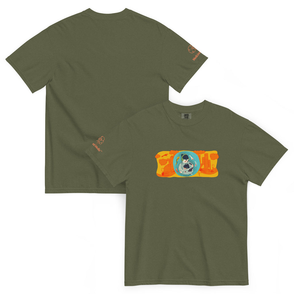 "Sensory Balance" - Unisex garment-dyed heavyweight t-shirt