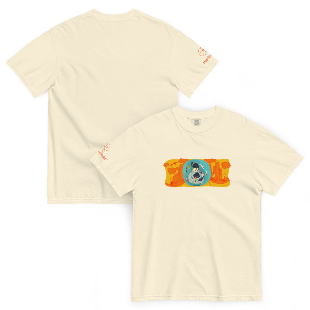 "Sensory Balance" - Unisex garment-dyed heavyweight t-shirt