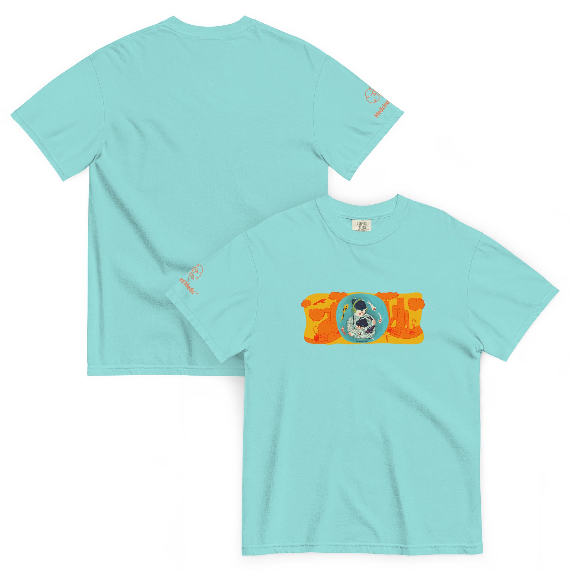 "Sensory Balance" - Unisex garment-dyed heavyweight t-shirt