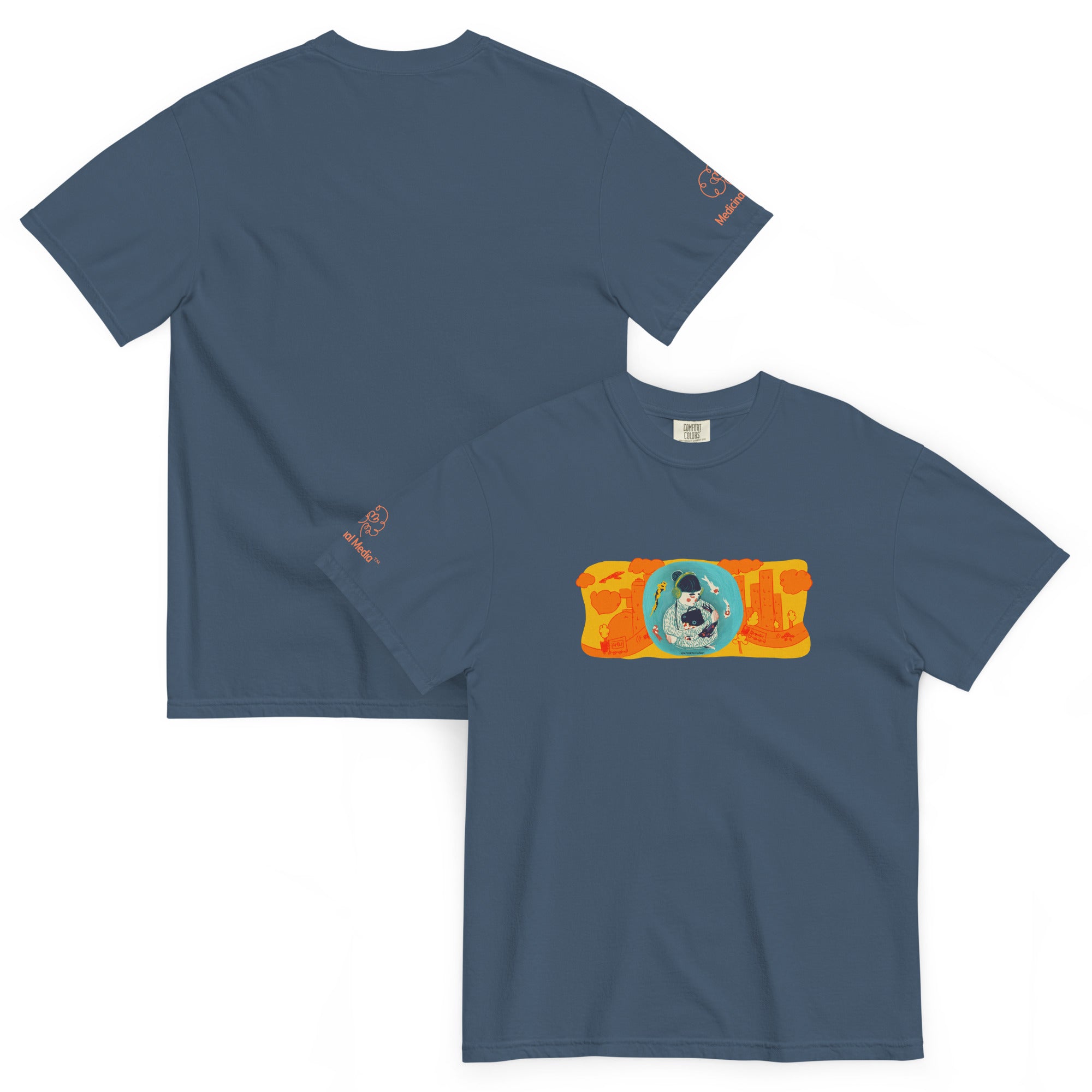 "Sensory Balance" - Unisex garment-dyed heavyweight t-shirt