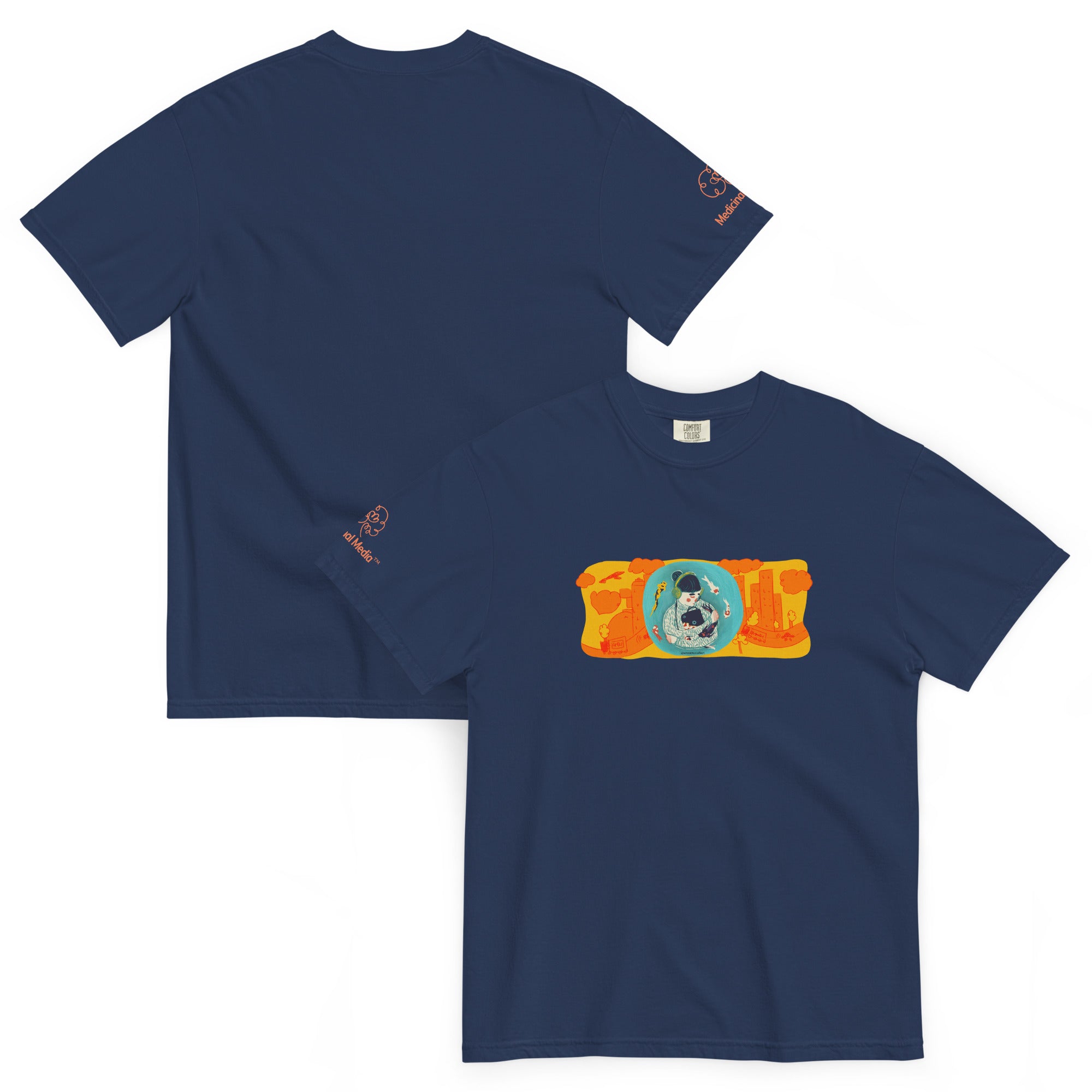 "Sensory Balance" - Unisex garment-dyed heavyweight t-shirt